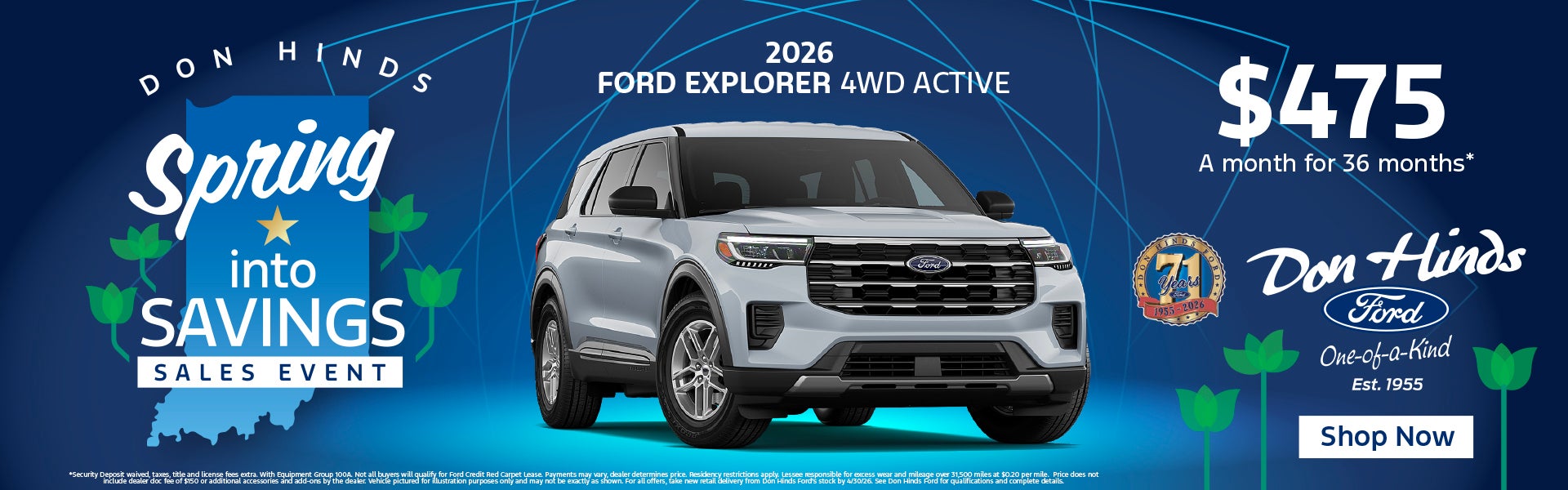 Spring Sales Event Don Hinds Ford 2026 Explorer