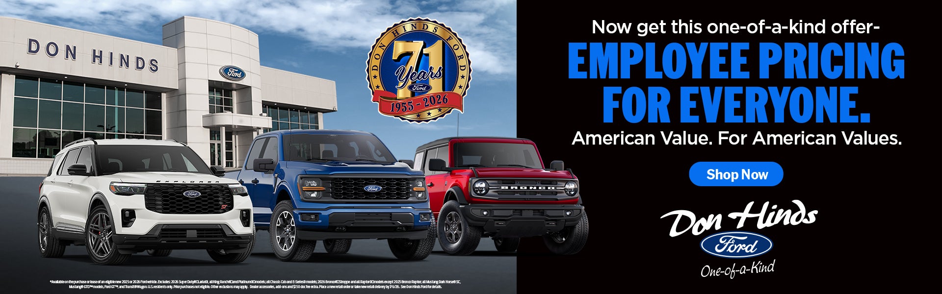 Ford Employee Pricing at Don Hinds Ford