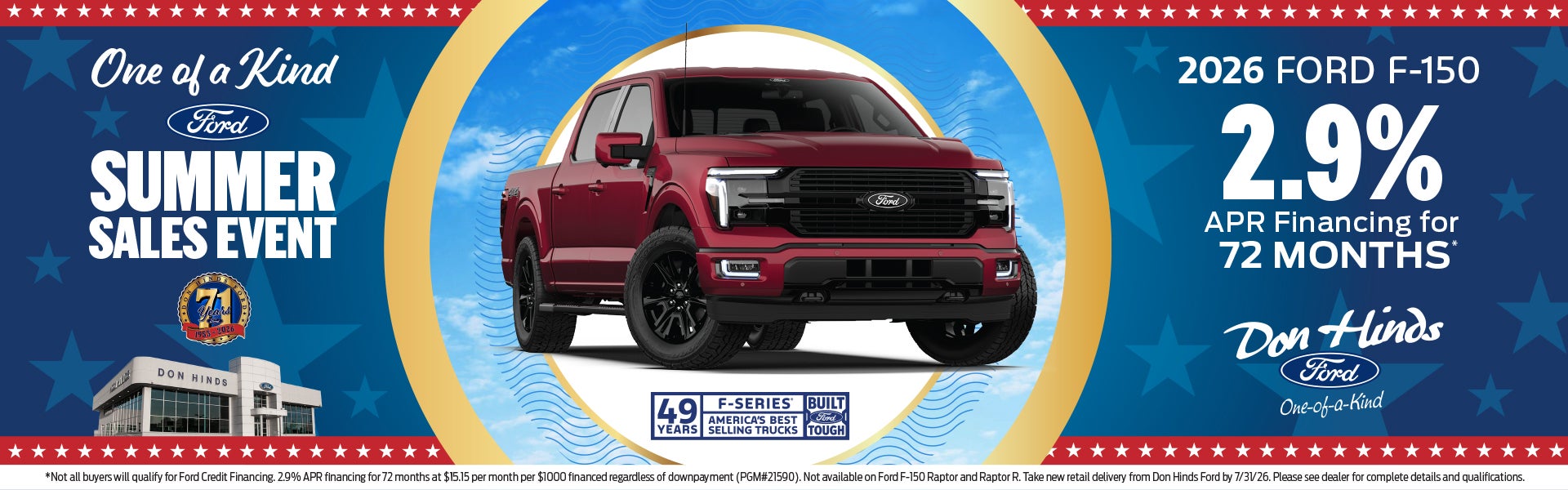 Summer Sales Event at Don Hinds Ford