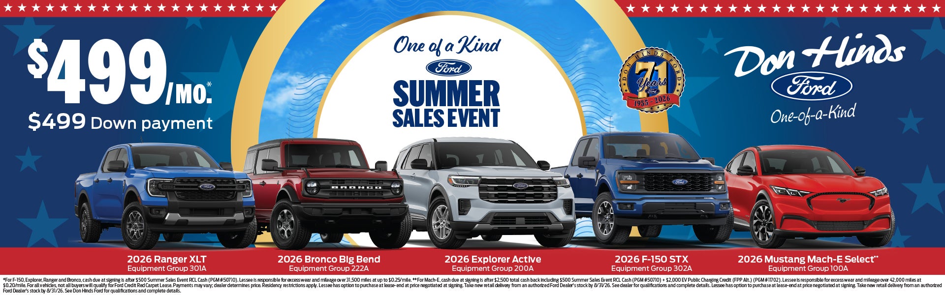 Summer Sales Event at Don Hinds Ford