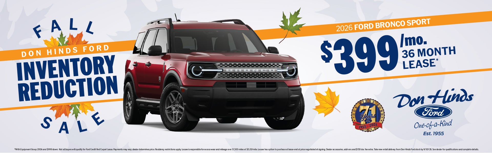 Don Hinds Ford Inventory Reduction Sale