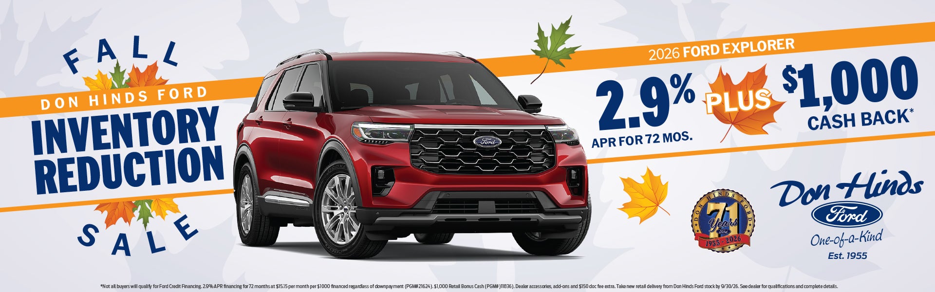 Don Hinds Ford Inventory Reduction Sale